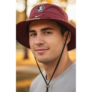 Nike Florida State Seminoles‎ Bucket Hat NCAA Maroon On Field Mens M/L